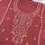 Dusty rose heavy chiffon embroidered suit set