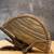 Gold silk embroidered hinted dome clutch
