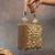 Gold silk embroidered diamond casket mini hand bag