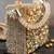 Silver gold silk embroidered diamond casket hand bag