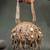 Gold silk embroidered clutch