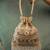Gold silk embroidered imperial medley potli bag