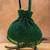 Emerald green silk embroidered shimmer viel potli bag