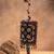 Multicolor boshkeh wine velvet embroidered clutch