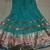 sea green nett threadwork unstitched lehenga-choli