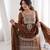 Brown Color New Arrival Palazzo Suit Set With Dupatta Designer Shararar Suit Set