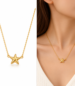 Anti-Tarnish Gold-Plated Star Charm Neck Chain