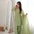 Pista Color Special Farshi Salwar Suit Set Beautiful Suit Set With Dupatta