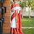 White silk blend zari woven woven saree