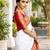White silk blend zari woven woven saree