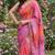 Multicolor georgette floral print printed saree