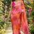 Multicolor georgette floral print printed saree