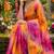 Multicolor georgette floral print printed saree
