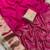 Rani-pink silk blend booti work embroidered saree