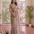 Mauve silk blend stone work embroidered saree