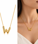 Anti-Tarnish Golden Lightning Charm Necklace