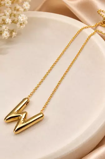 Anti-Tarnish Golden Lightning Charm Necklace