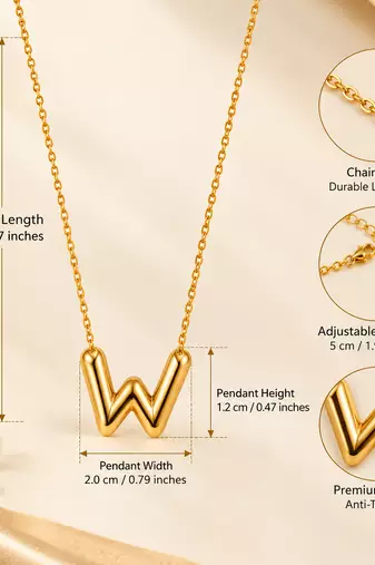 Anti-Tarnish Golden Lightning Charm Necklace