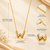 Anti-Tarnish Golden Lightning Charm Necklace