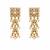 Gold plated handcrafted jadau necklace set with pearl tassels