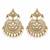 Gold plated handcrafted jadau necklace set