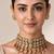 Gold plated kundan choker set