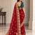 Maroon georgette resham embroidery embroidered saree