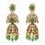 Sage green moissanite long layered necklace set