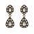 Gold plated kundan polki necklace set with maang tikka and earrings