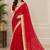 Red organza hand embroidery embroidered saree