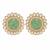 Multicolor semi precious stone kundan choker set
