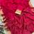 Magenta organza hand embroidery embroidered saree