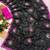 Black georgette thread work embroidered saree