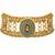Multicolor handcrafted jadau kundan choker set with pearl accents