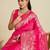 Rani-pink silk blend kanchipuram silk woven saree