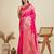 Rani-pink silk blend kanchipuram silk woven saree