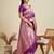 Purple silk blend kanchipuram silk woven saree