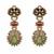 Multicolor semi precious stone moissanite necklace set