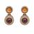 Multicolor semi precious stone moissanite necklace set