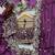 Purple silk blend sequins work embroidered saree