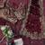 Maroon silk blend sequins work embroidered saree