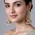 Gold plated jadau pearl jhumka statement earrings