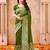 Green silk blend zari woven woven saree