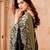 Black silk blend zari woven woven saree