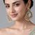 Gold plated multicolor jadau pearl chandbali earrings