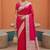 Rani-pink silk blend banarasi silk woven saree