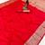 Red silk blend banarasi silk woven saree