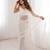 White net sequins work embroidered saree