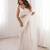 White net sequins work embroidered saree