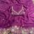 Purple georgette sequins work embroidered saree